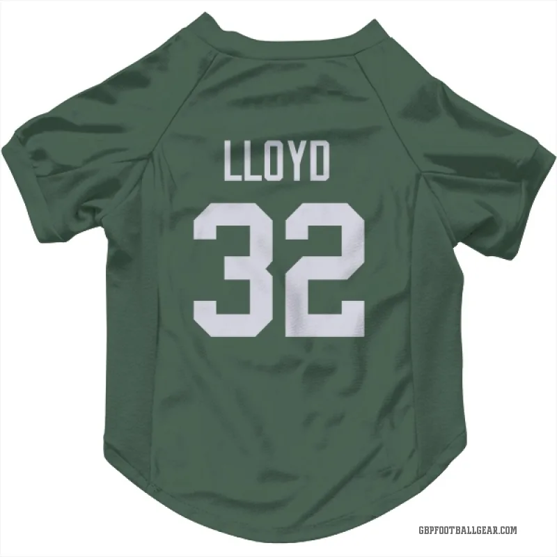 MarShawn Lloyd  Green Green Bay Packers  Cat & Dog Pet Jersey