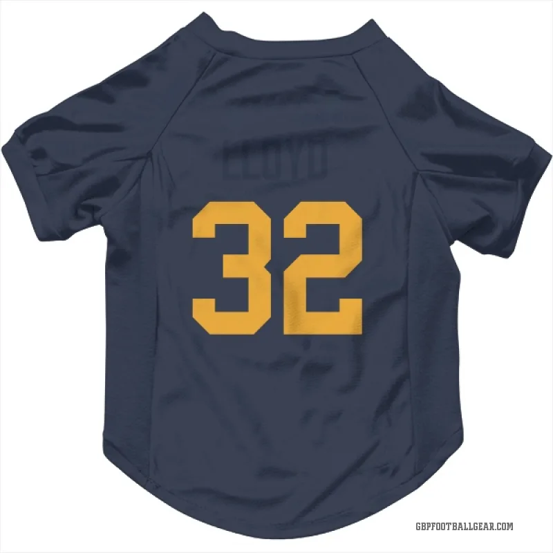 MarShawn Lloyd  Navy Green Bay Packers  Cat & Dog Pet Jersey