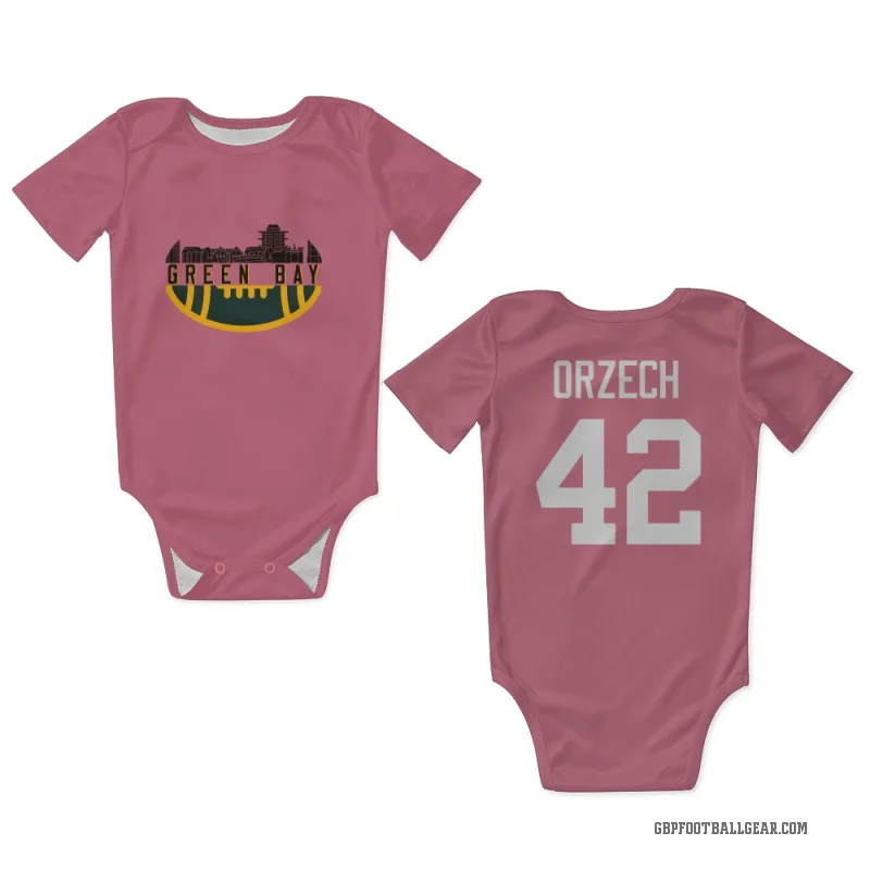 Matt Orzech  Pink Green Bay Packers  Newborn & Infant Bodysuit