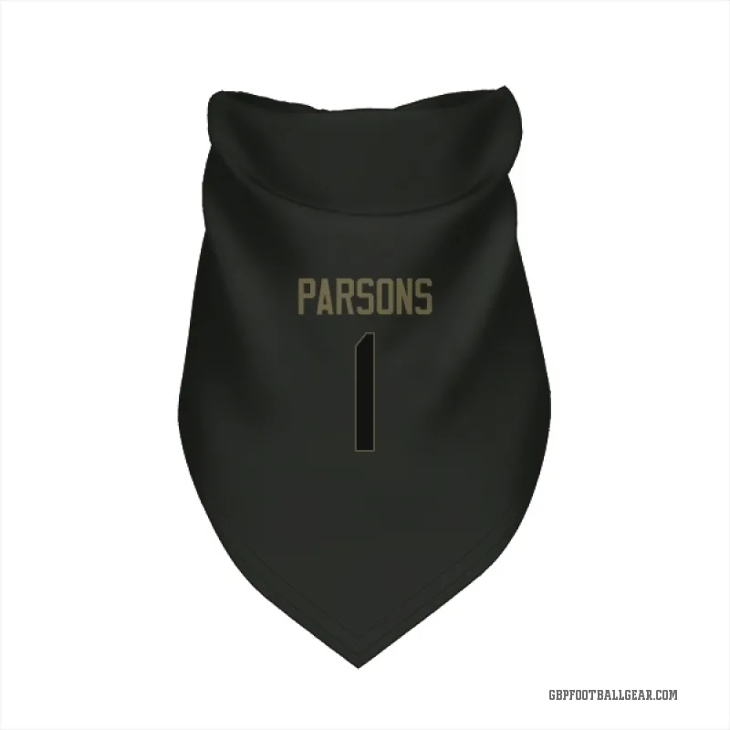 Micah Parsons  Black Green Bay Packers  Service Cat & Dog Pet Bandana