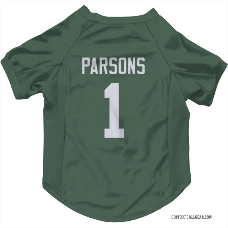 Micah Parsons  Green Green Bay Packers  Cat & Dog Pet Jersey