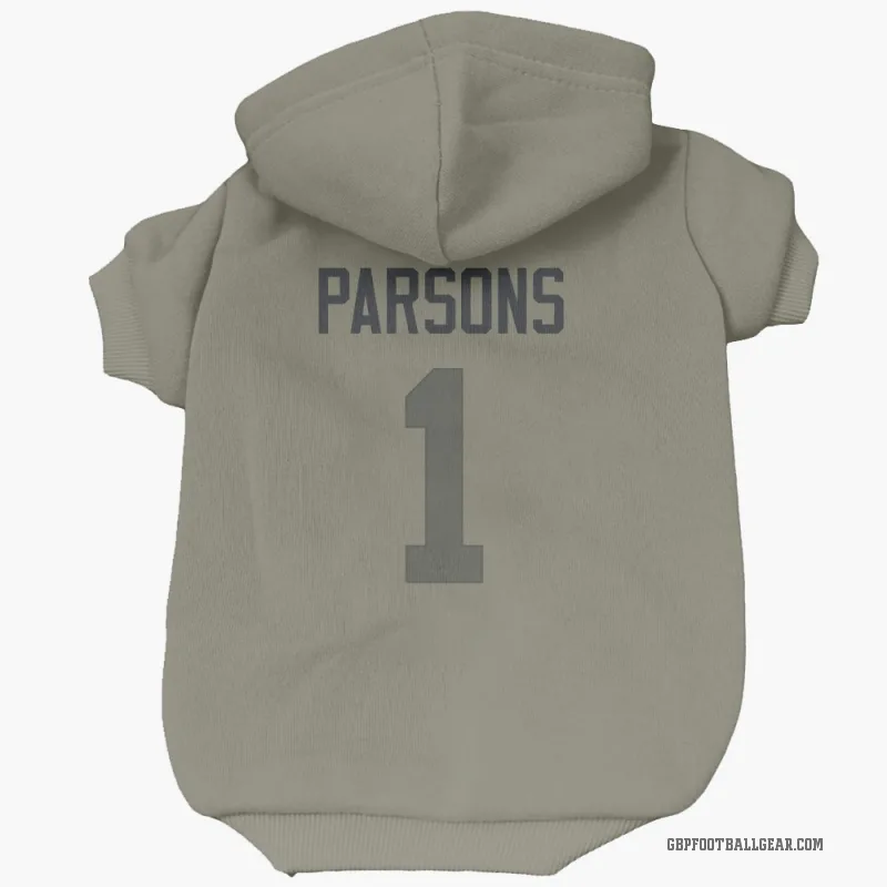 Micah Parsons  Olive Green Bay Packers  Cat & Dog Pet Hoodie