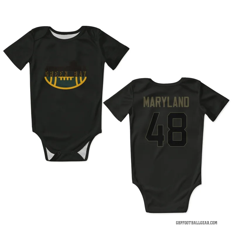 RJ Maryland  Black Green Bay Packers  Service Newborn & Infant Bodysuit
