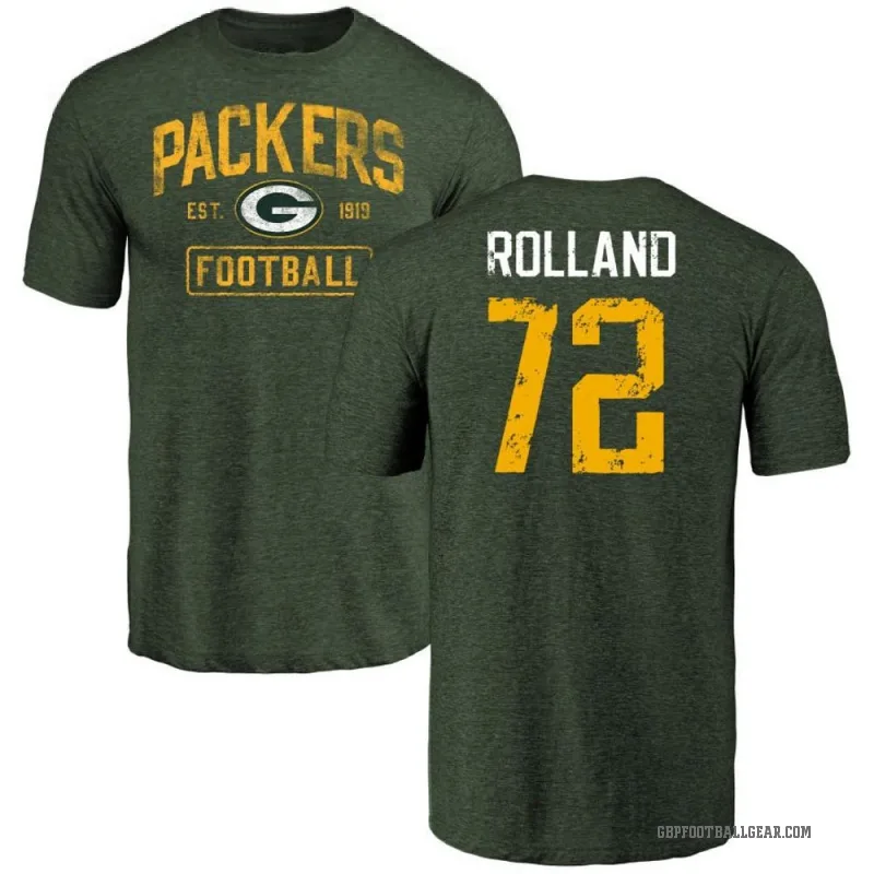 Spencer Rolland Men's Green Green Bay Packers Distressed T-Shirt
