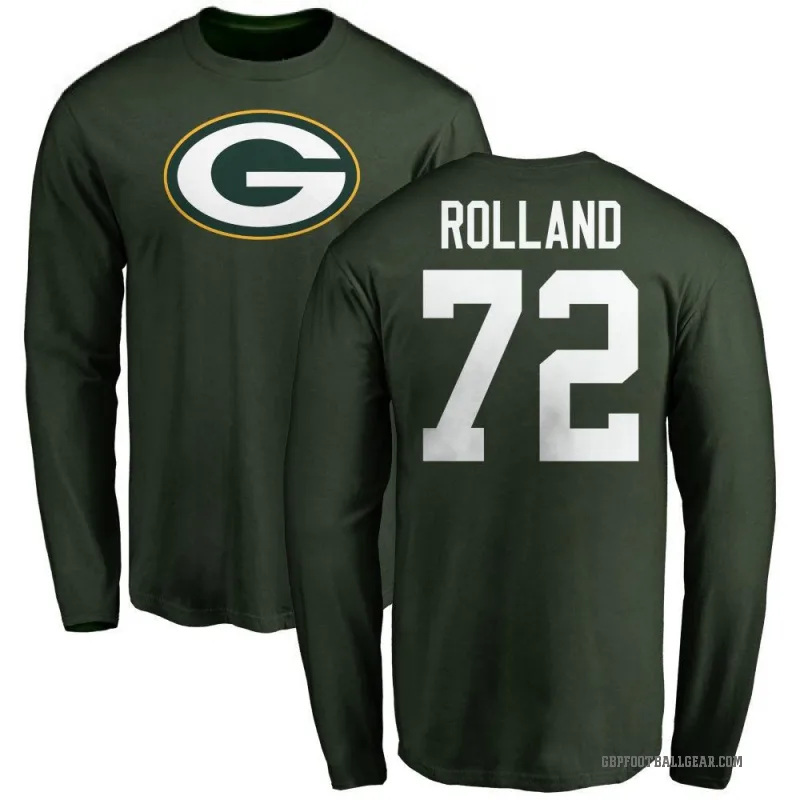 Spencer Rolland Men's Green Green Bay Packers Logo Long Sleeve T-Shirt -