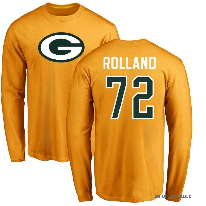 Spencer Rolland Youth Gold Green Bay Packers Logo Long Sleeve T-Shirt -