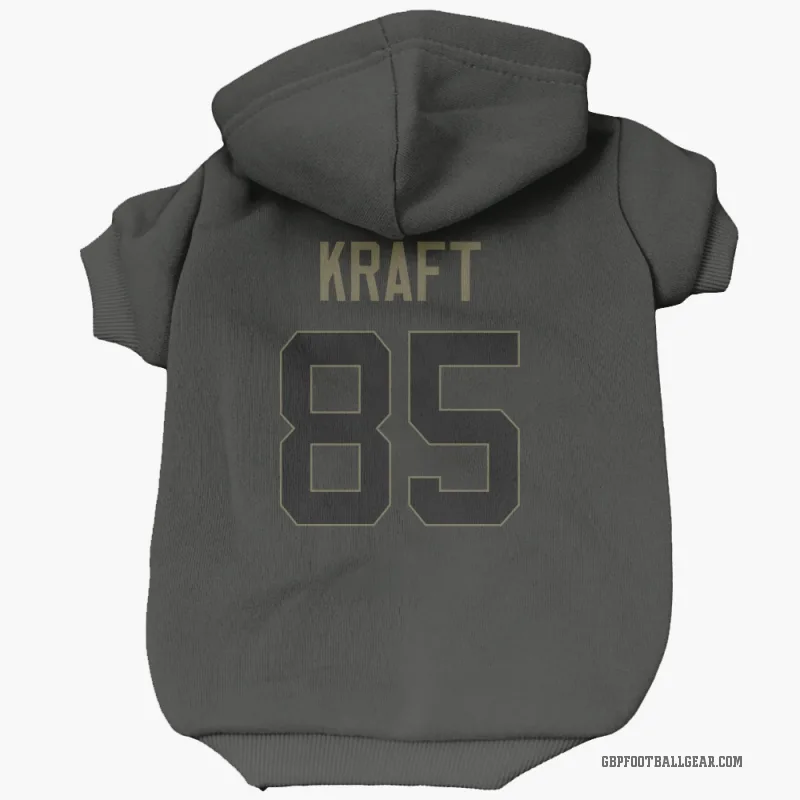 Tucker Kraft  Black Green Bay Packers  Service Cat & Dog Pet Hoodie