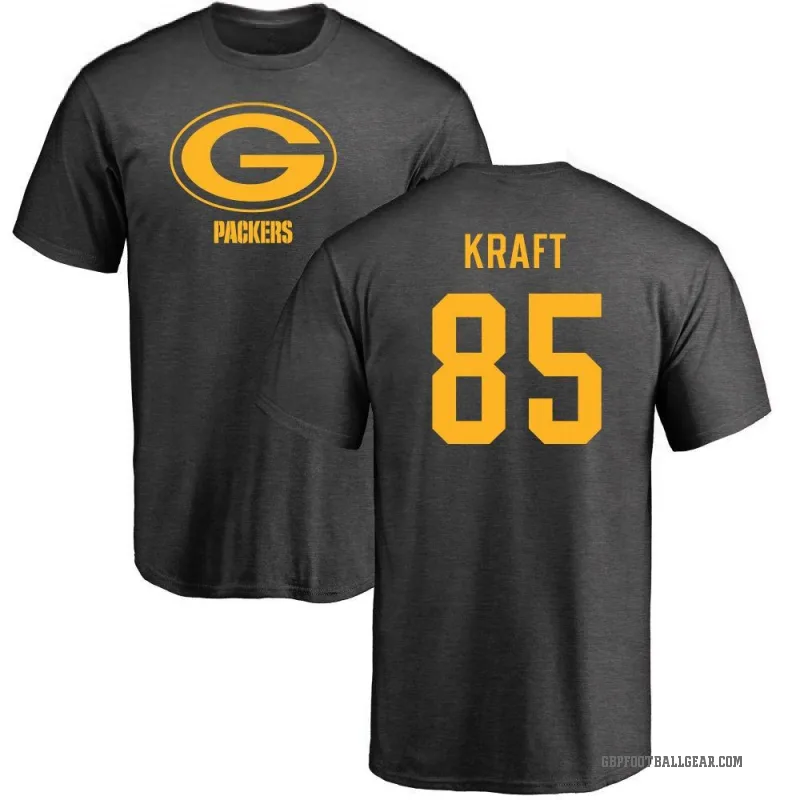 Tucker Kraft Men's Ash Green Bay Packers One Color T-Shirt -