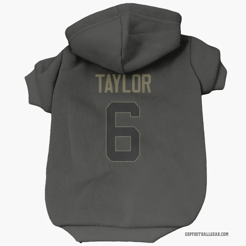 Tyrod Taylor Black Green Bay Packers Service Cat & Dog Pet Hoodie