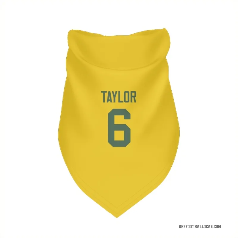 Tyrod Taylor Gold Green Bay Packers Cat & Dog Pet Bandana