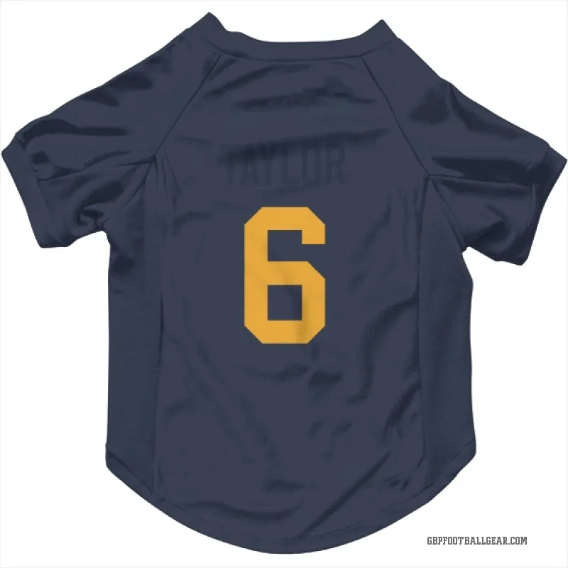 Tyrod Taylor Navy Green Bay Packers Cat & Dog Pet Jersey