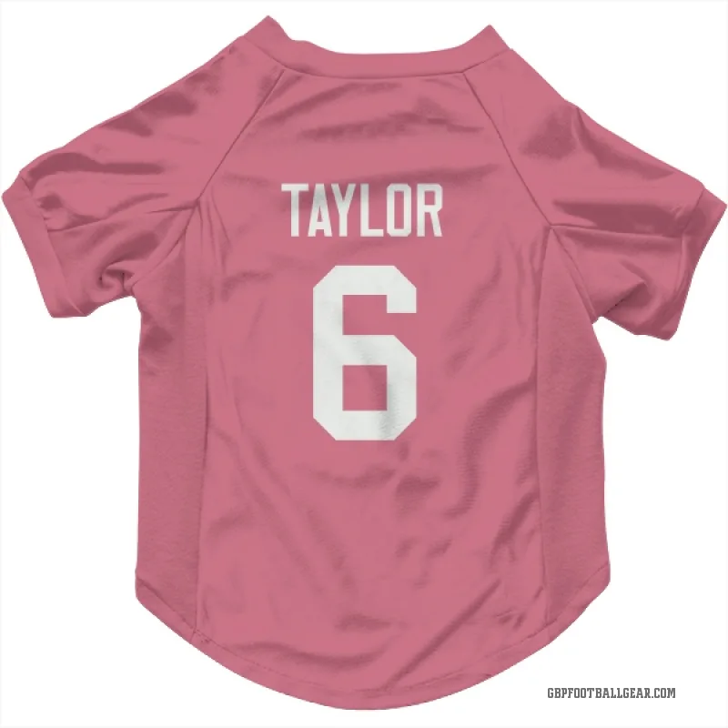 Tyrod Taylor  Pink Green Bay Packers  Cat & Dog Pet Jersey