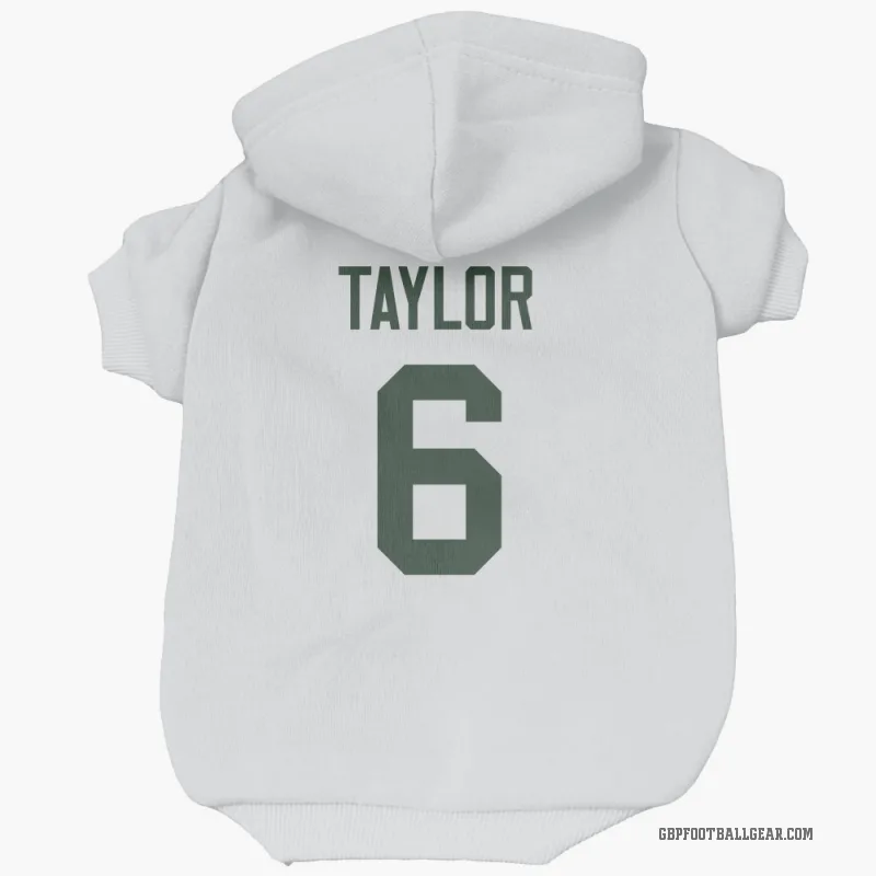 Tyrod Taylor  White Green Bay Packers  Cat & Dog Pet Hoodie