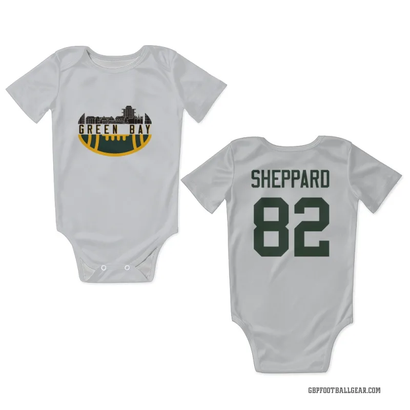 Will Sheppard  White Green Bay Packers  Newborn & Infant Bodysuit