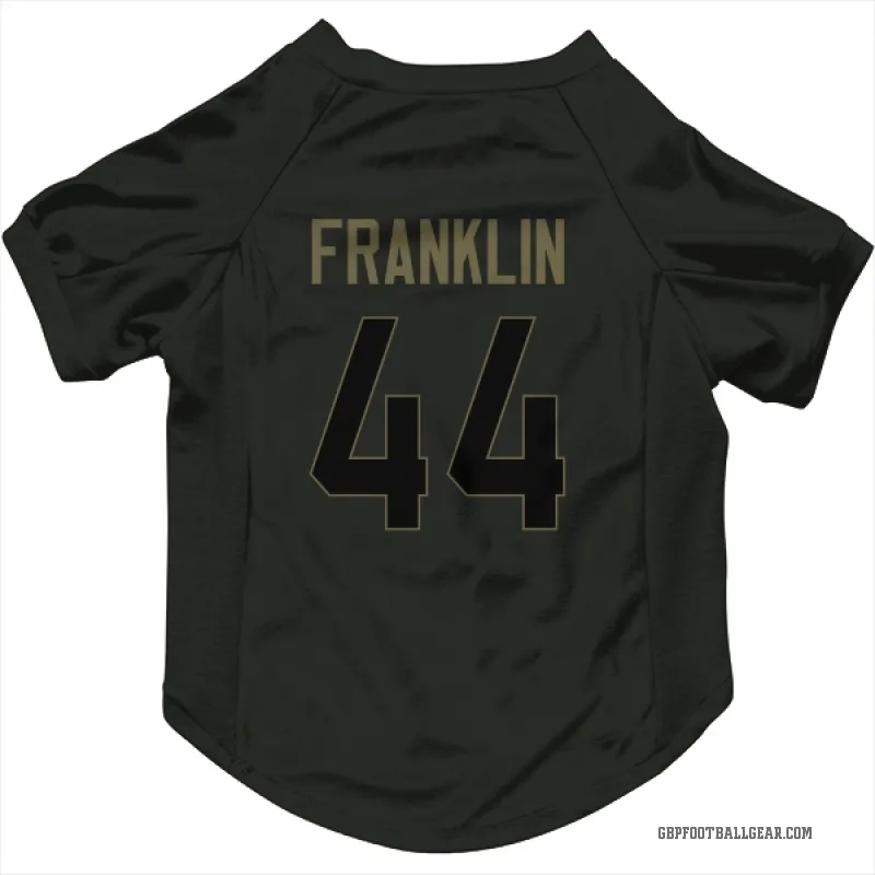 Zaire Franklin  Black Green Bay Packers  Service Cat & Dog Pet Jersey