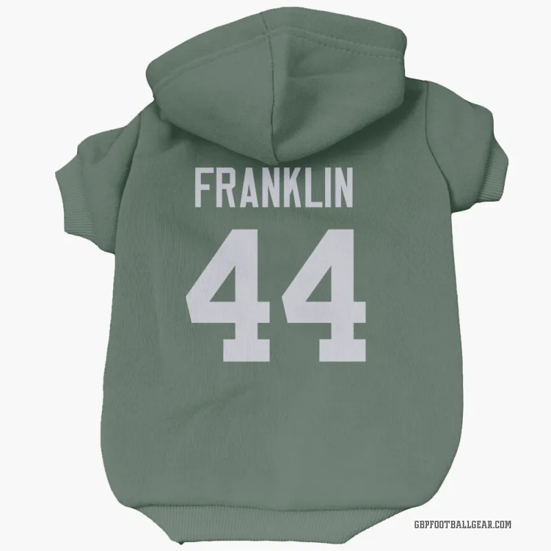 Zaire Franklin  Green Green Bay Packers  Cat & Dog Pet Hoodie