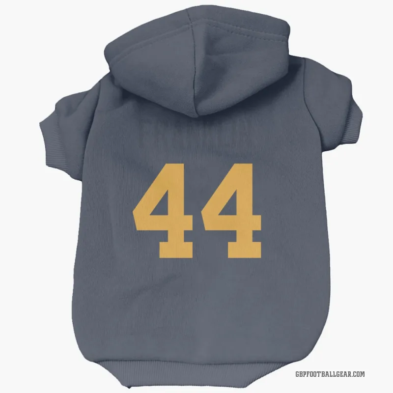 Zaire Franklin  Navy Green Bay Packers  Cat & Dog Pet Hoodie