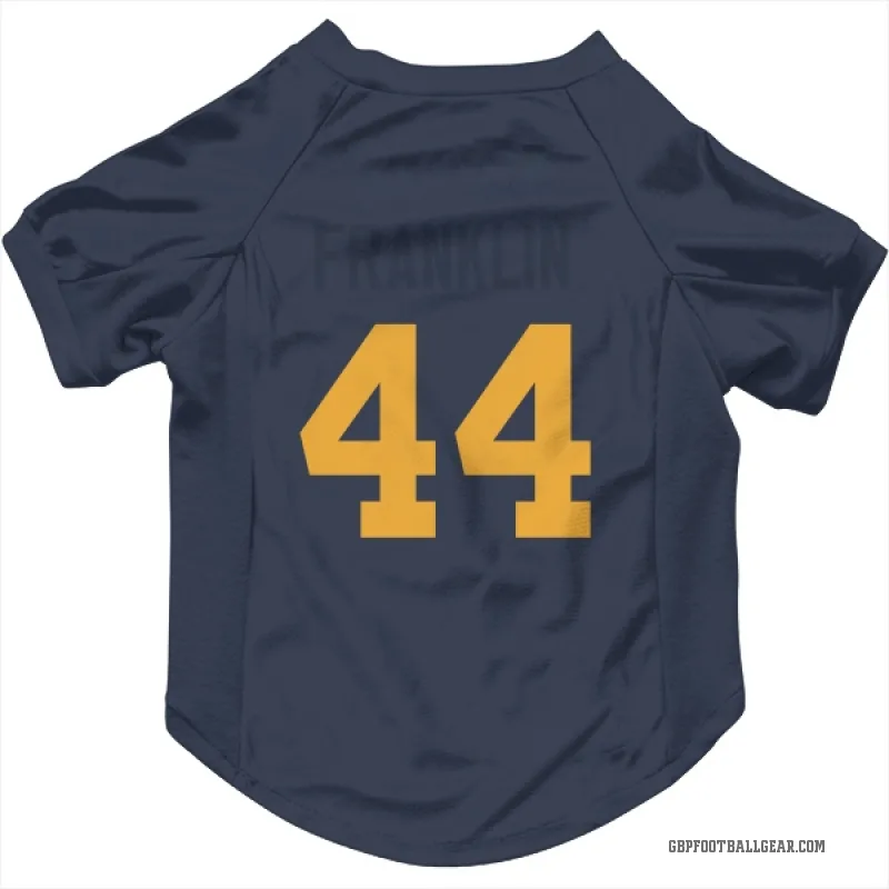 Zaire Franklin  Navy Green Bay Packers  Cat & Dog Pet Jersey