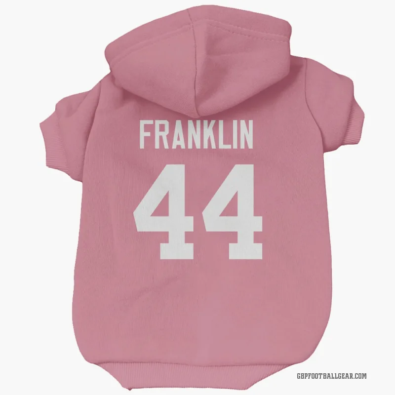 Zaire Franklin  Pink Green Bay Packers  Cat & Dog Pet Hoodie