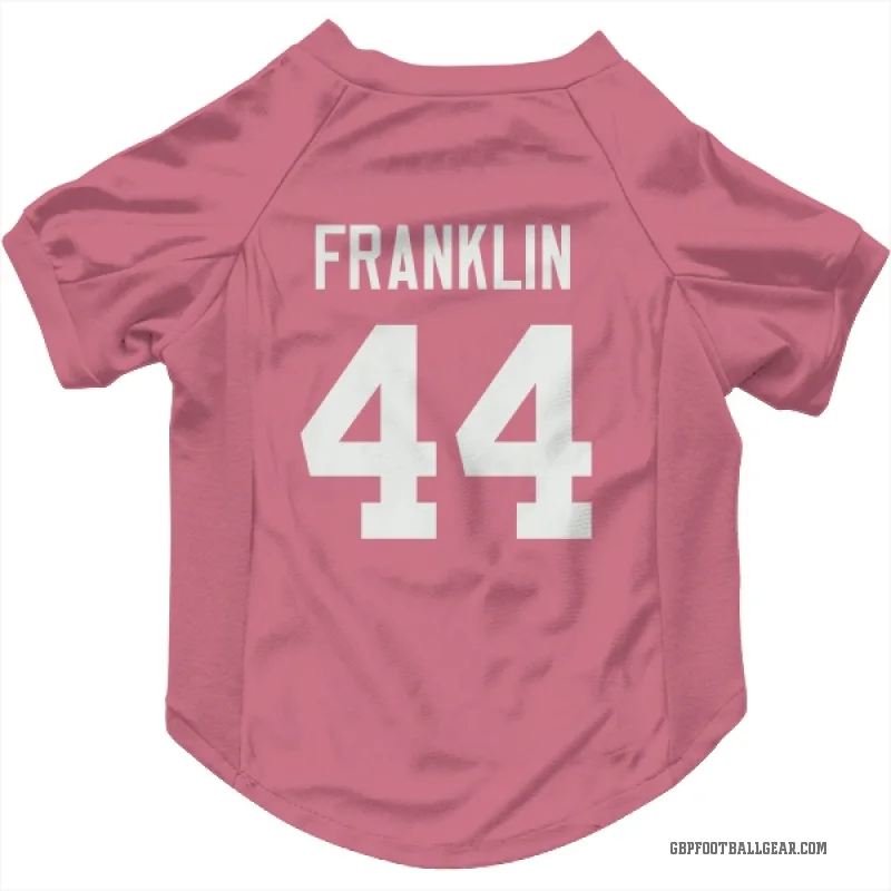 Zaire Franklin  Pink Green Bay Packers  Cat & Dog Pet Jersey