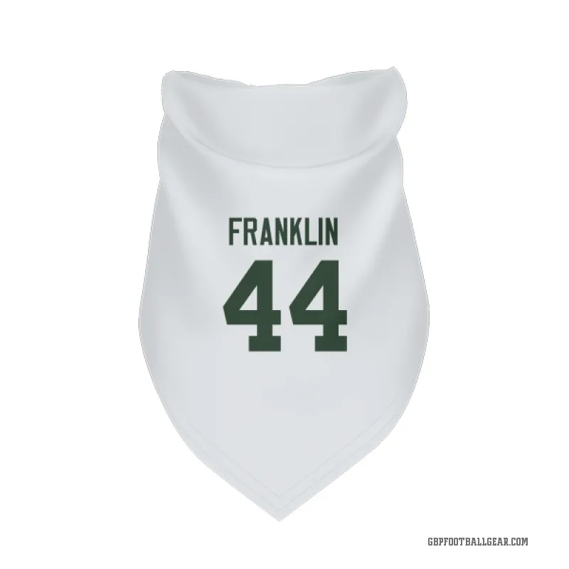 Zaire Franklin  White Green Bay Packers  Cat & Dog Pet Bandana